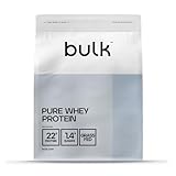 Bulk Pure Whey Protein Pulver, Eiweißpulver, Vanille, 1 kg, 33 Portionen, Verpackung Kann Variieren*