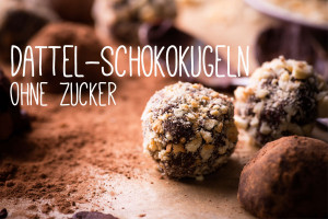 Dattel-Schokokugeln ohne Zucker